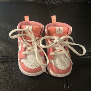 Pink and white air Jordan